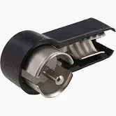 Ficha RF macho plastico preto