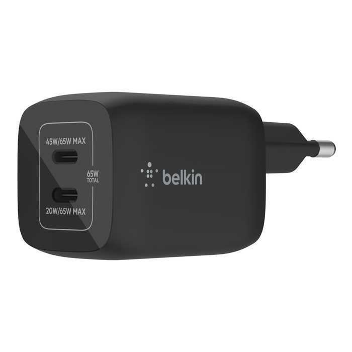 Carregador Duplo USB-C 65W Preto - BELKIN