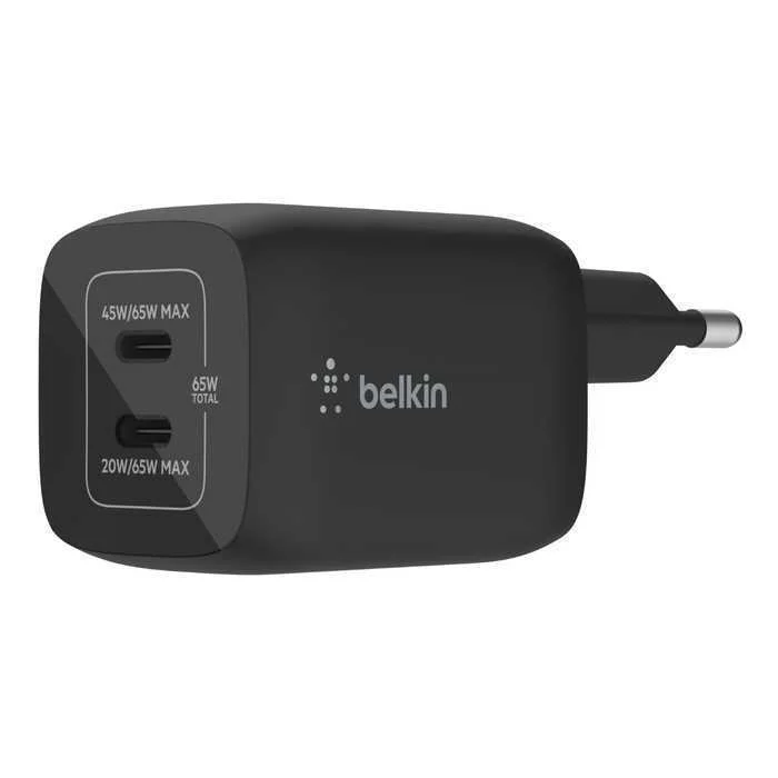 Carregador Duplo Usb-C 65w Preto - Belkin
