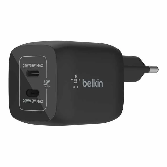 Carregador Duplo Boostcharge Pro Usb-C 45w Preto - Belkin