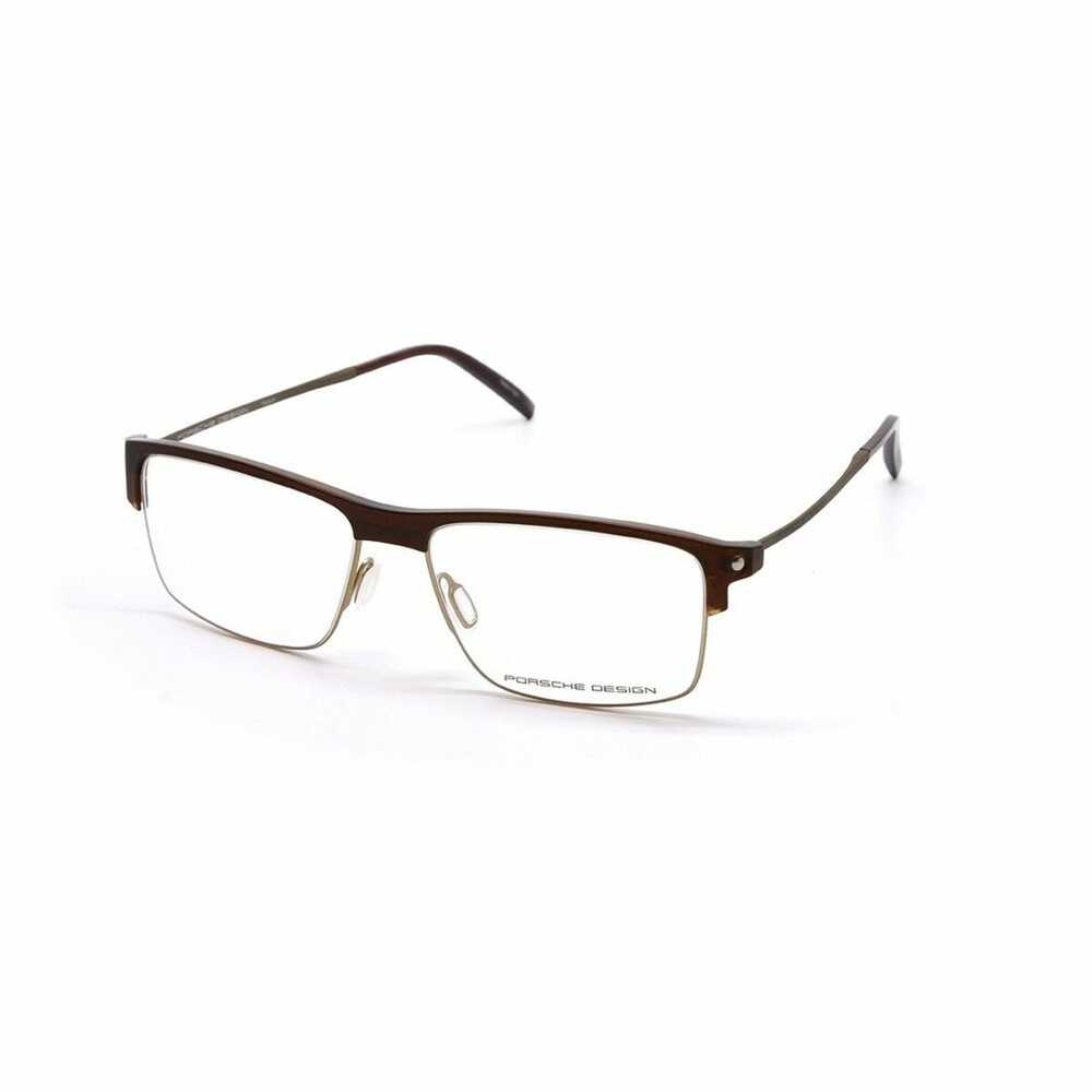 Armação de Óculos Homem Porsche P8361-B Castanho 