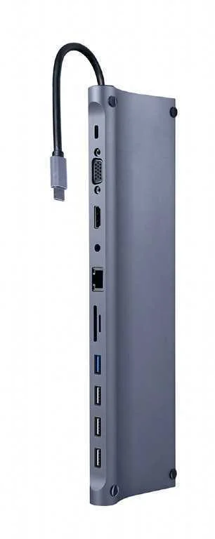 Adaptador Multipuerto Usb Tipo C 11 En 1 de 3 5 M.