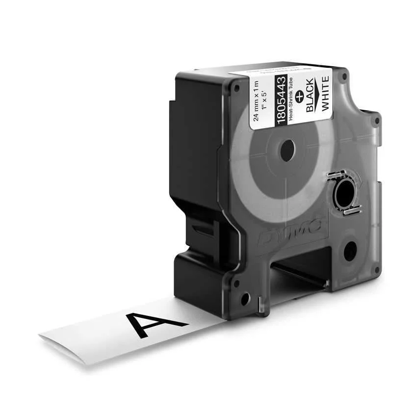 Dymo Heißschrumpfschlauch Black White (1805443)