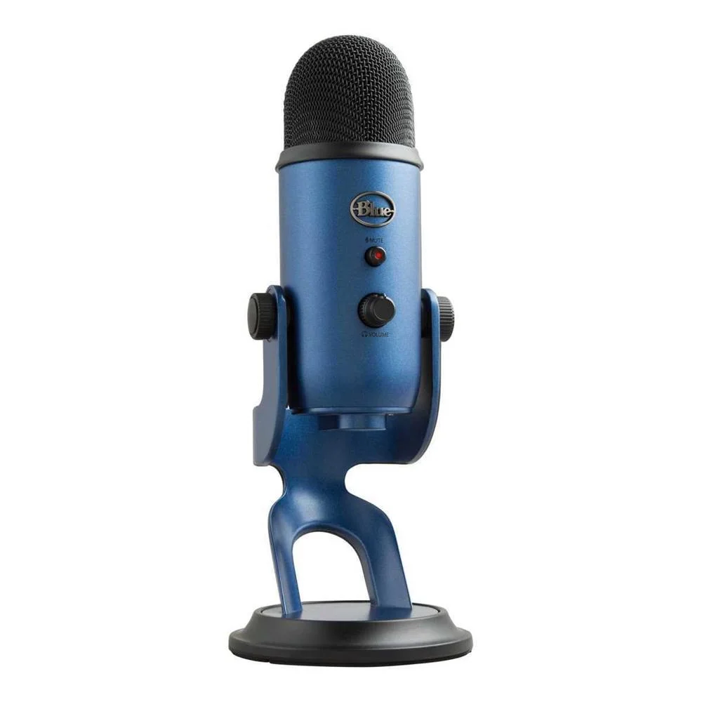 Microfone Logitech For Creators Blue Yeti Usb Condensador Pc/Mac Midnight Blue