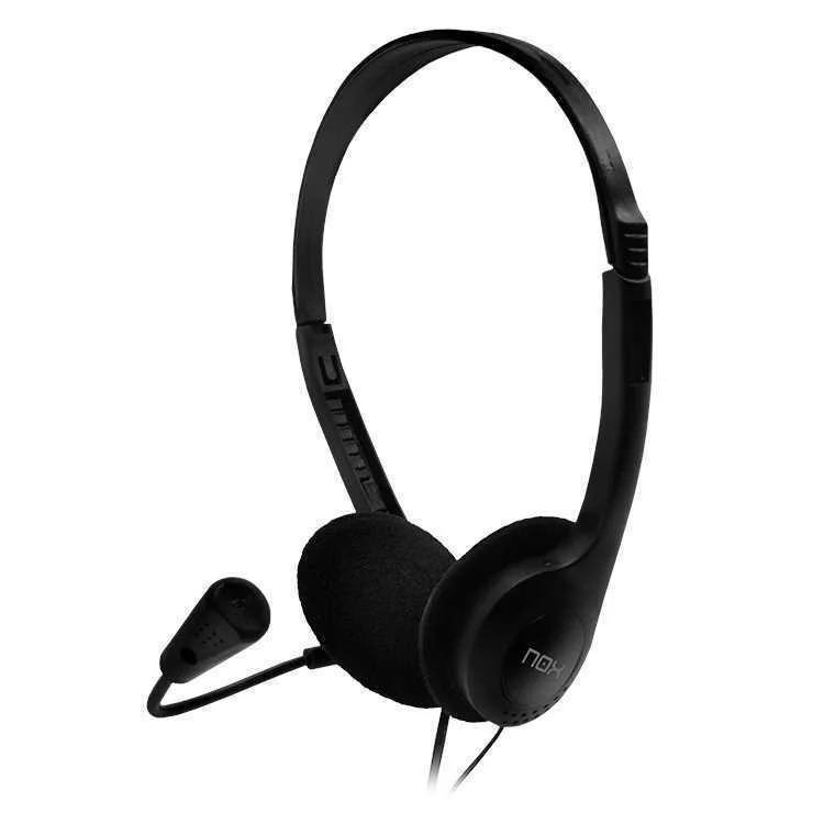 Auscultadores Headset Voice One Preto - NOX