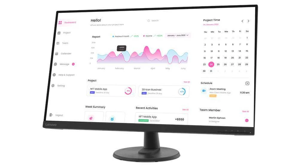 LENOVO D32-40 80 CM (31.5") 1920 X 1080 PIXELS FU.