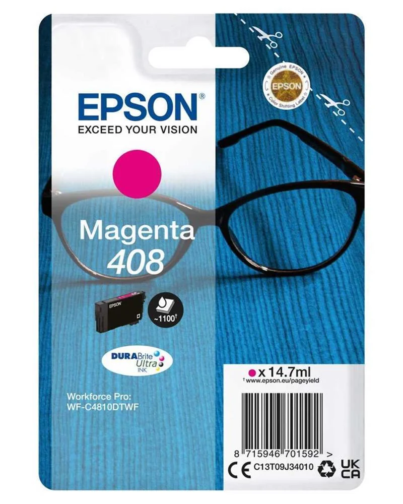 Tinteiro de Tinta Original Epson 408 Magenta 