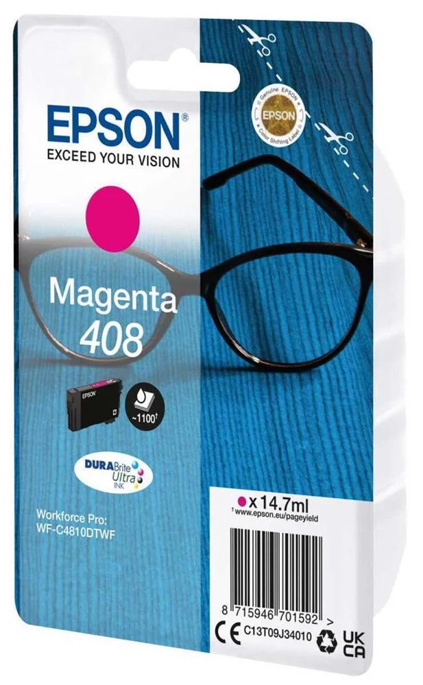 Tinteiro de Tinta Original Epson 408 Magenta 