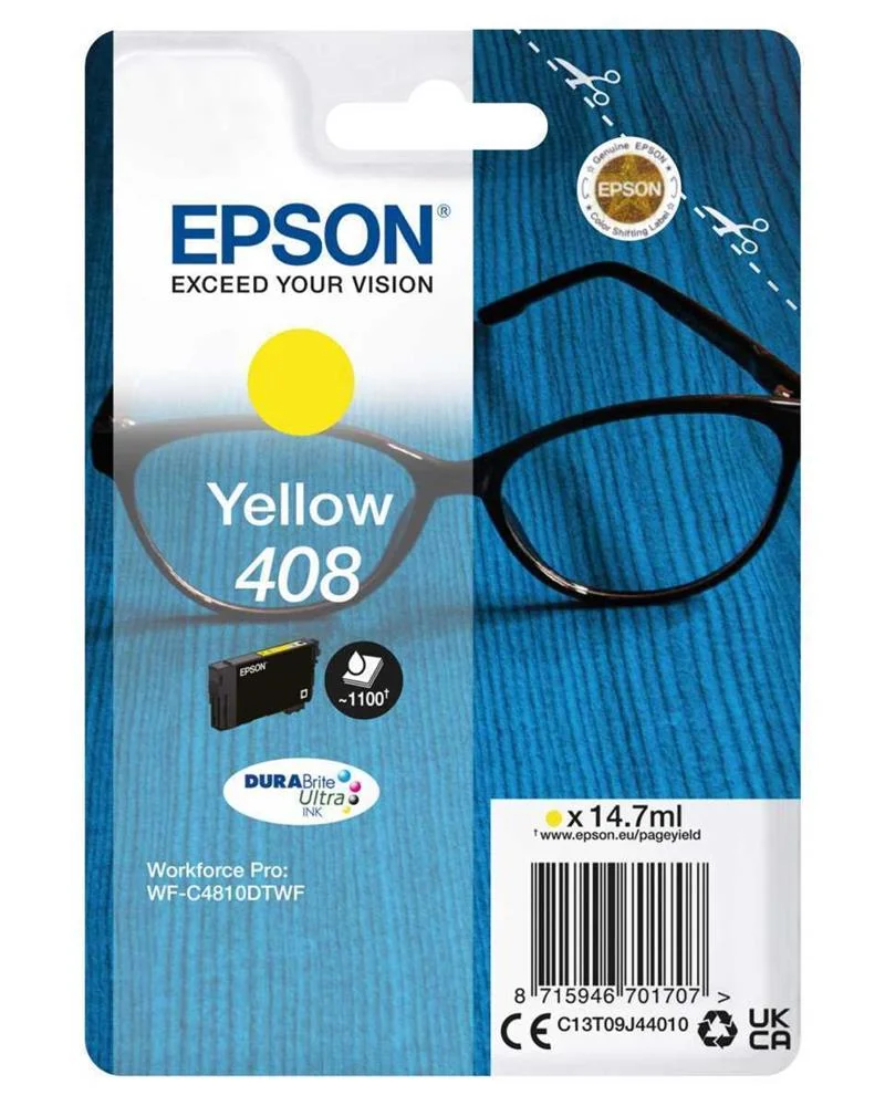 Tinteiro de Tinta Original Epson 408 Amarelo 