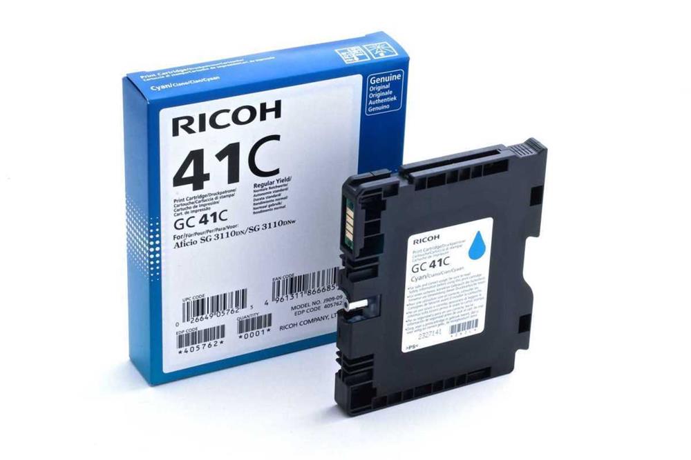 Tinteiro de Tinta Original Ricoh 405762 Ciano 