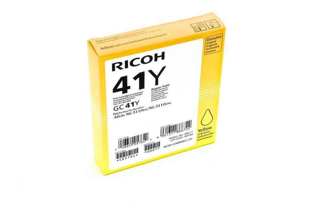 Tinteiro de Tinta Original Ricoh 405764 Amarelo 