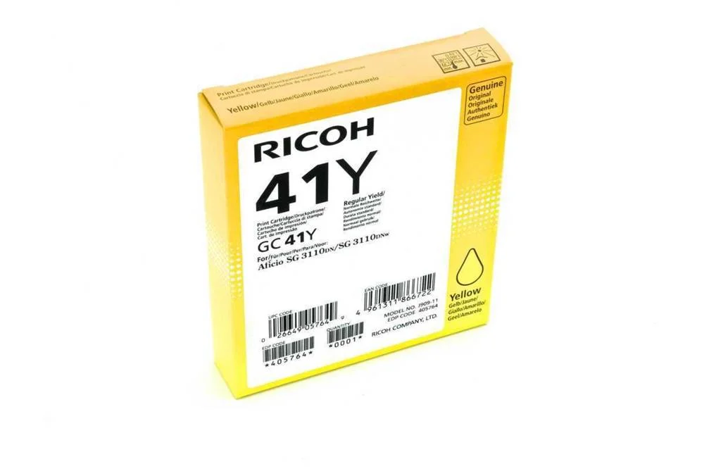 Tinteiro de Tinta Original Ricoh 405764 Amarelo 