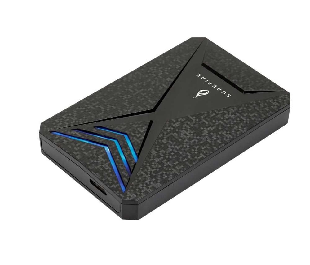 SUREFIRE GAMING DISCO EXTERNO 1000 GB PRETO, CINZ.