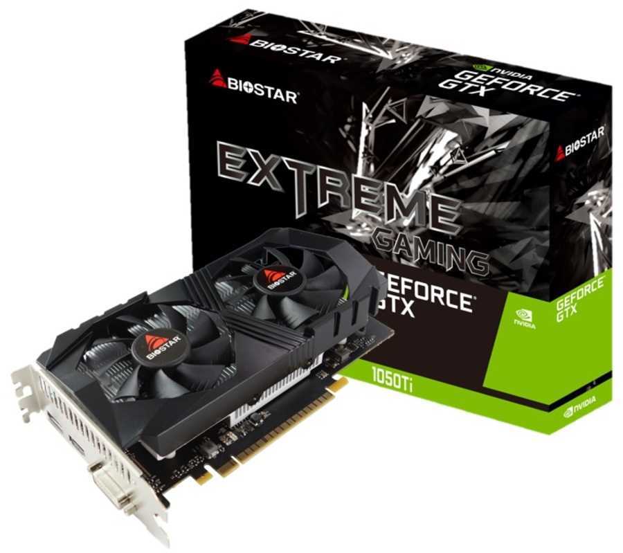 Biostar Vn1055tf41 Graphics Card Nvidia Geforce Gtx 1050 Ti 4 Gb Gddr5