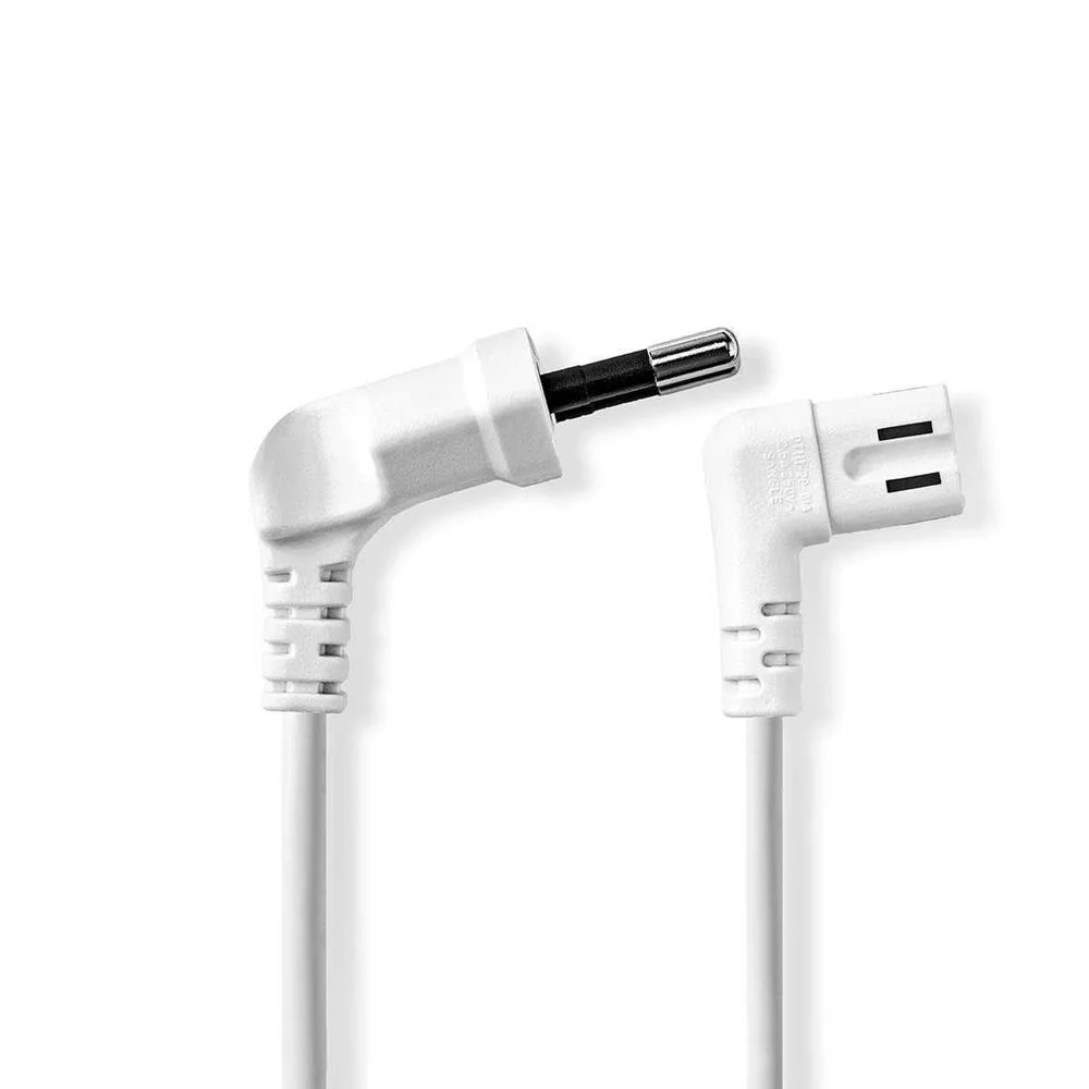 Cabo de Alimentação  Euro Macho  Iec-320-C7  3 M  Branco
