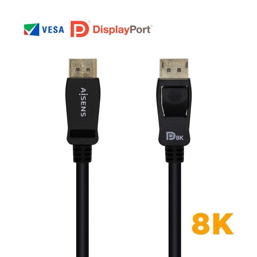 Aisens Cable Displayport Certificado V1.4 8k@60hz.