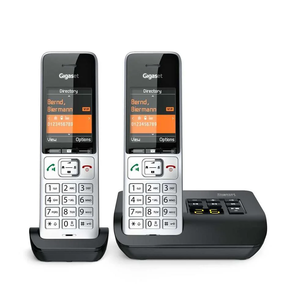 Gigaset COMFORT 500A duo prata-preto