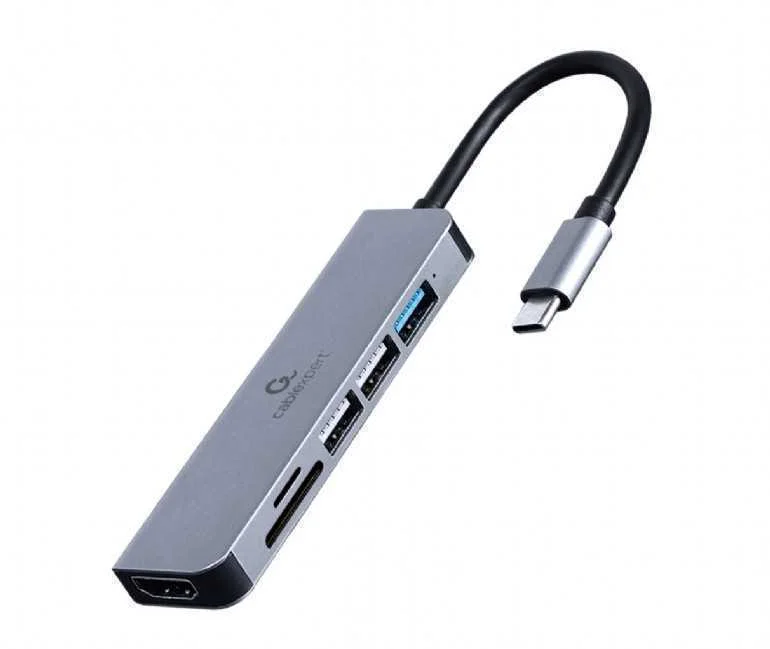 Adaptador Multipuerto Usb Tipo-C 6 En 1 Hub Hdmi .