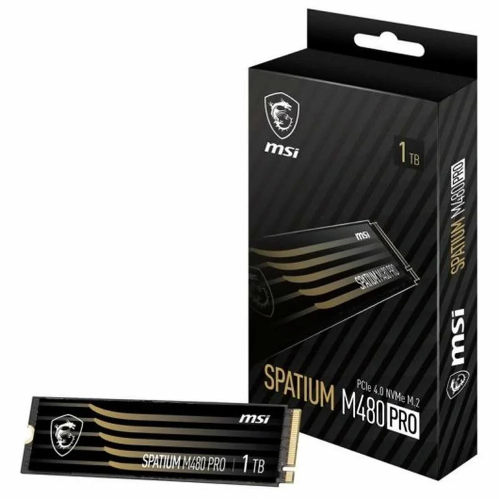 Ssd M.2 2280 Msi Spatium M480 Pro 1tb 3d Nand Nvme Pcie 4.0 Gen 4.0x4