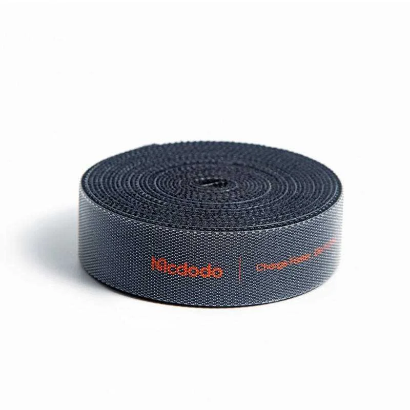 Fita de Velcro Organizador de Cabos 1m (Preto)
