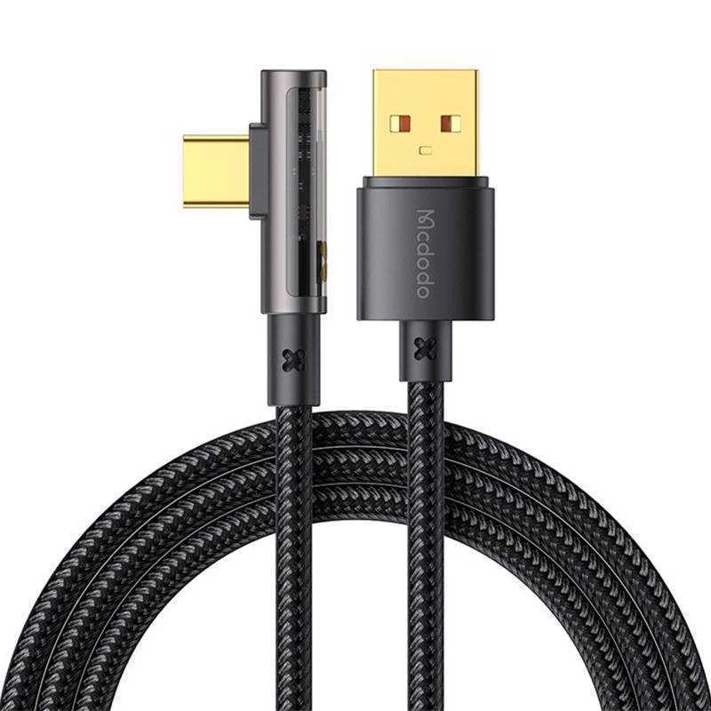 Kabel Usb-C Prism 90 Stupnu Mcdodo Ca-3380, 6a, 1,2 M (Cerný)