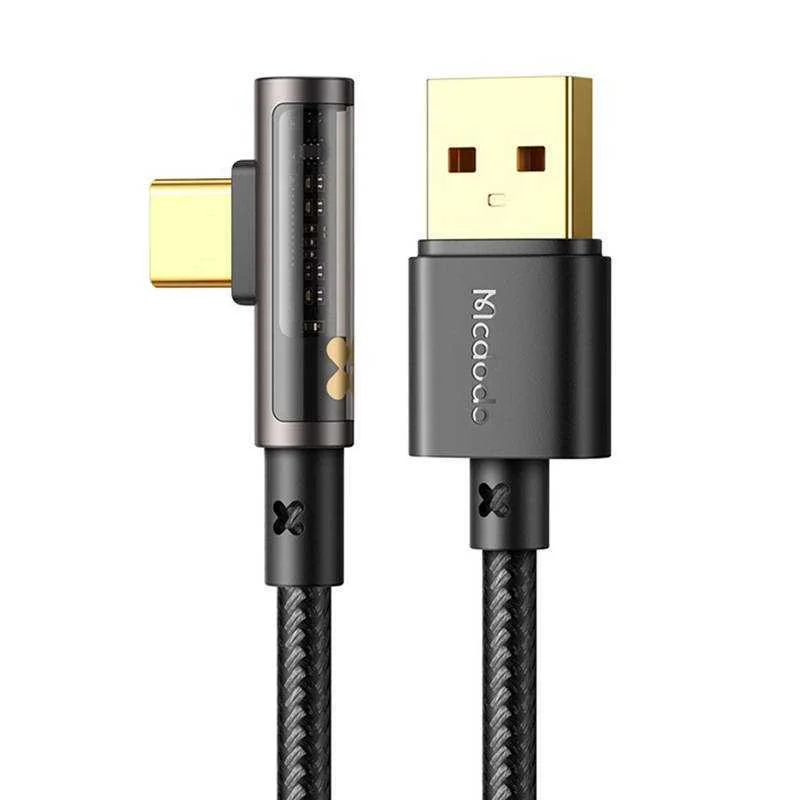 Kabel Usb-C Prism 90 Stupnu Mcdodo Ca-3380, 6a, 1,2 M (Cerný)
