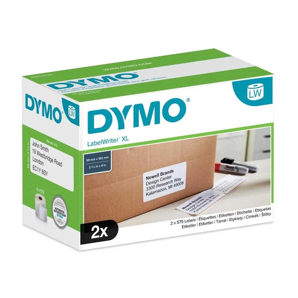 DYMO LW - ETIQUETAS DE EXPEDIÇÃO DE ALTA CAPACIDA.
