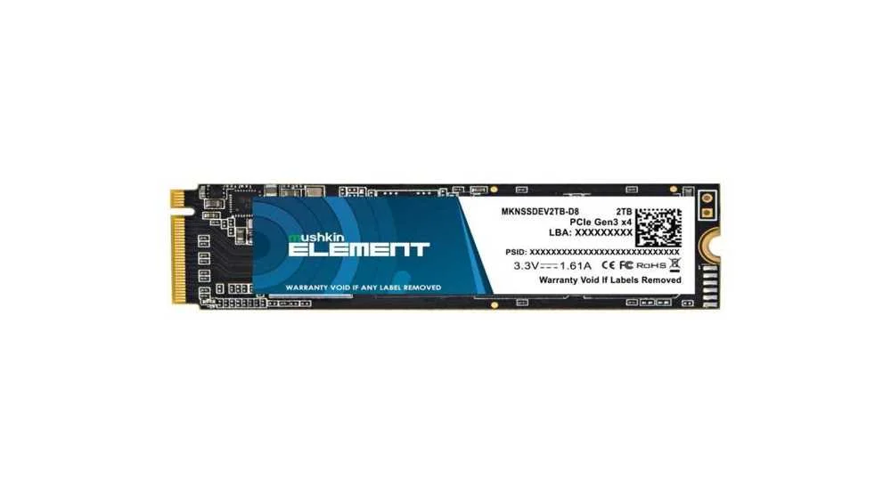 Mushkin SSD Element - 2 Tb - M.2 2280 - Pcie 3.0 X4 Nvme