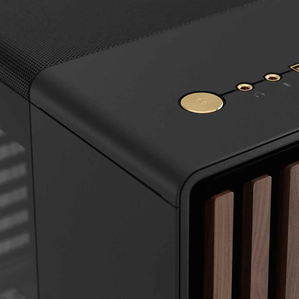 Fractal Caja North Negra Carbon Cristal Templado .