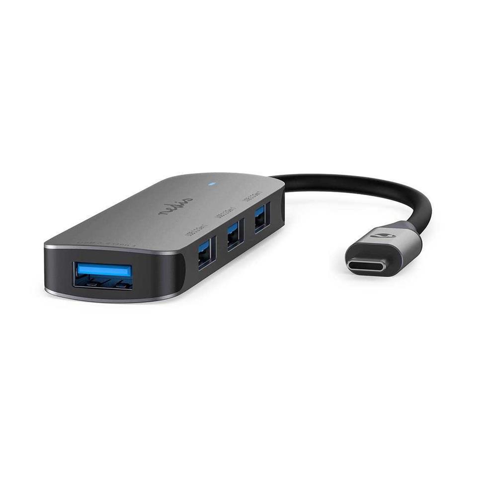 Concentrador Usb  1x Usb-C  4x Usb a Female  4-Po.