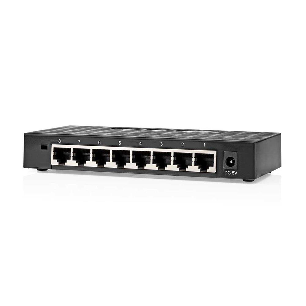 Conmutador de Red | Velocidad Cableada: Gigabit | Cantidad de Puertos Ethernet: 8