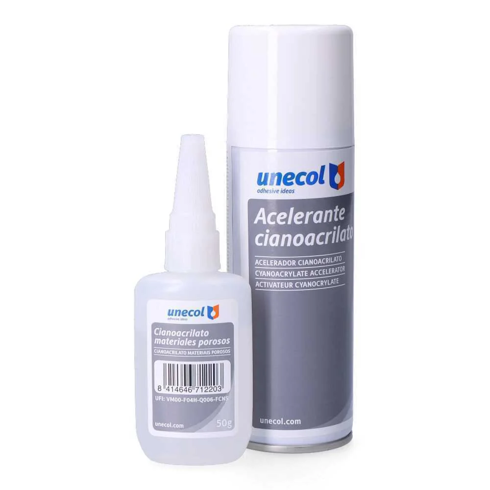 Kit Acelerante + Ciano M. Porosos, Emb. 50g + Spr.
