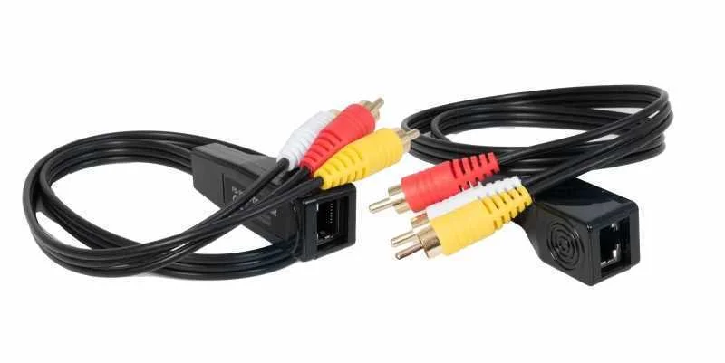 Prolongador Balun de Audio Y Vídeo Por Cable Cat .