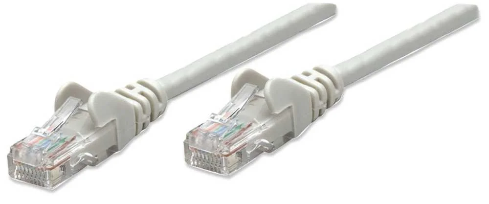 Intellinet Cat5e, 0.45m Cabo de Rede Cinzento 0,5.