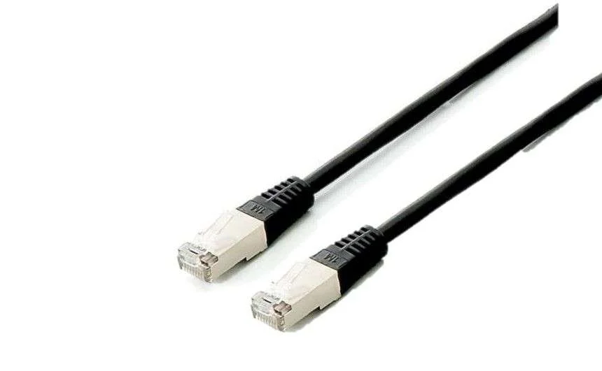 Equip Patchkabel Cat6a  S/Ftp 2xrj45  1.00m Schwarzplat.Lszh Polybeutel