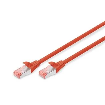 DIGITUS 5M CAT6 S-FTP CABO DE REDE VERMELHO S/FTP.