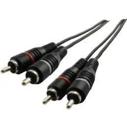 SCHWAIGER CIK5415 CABO DE ÁUDIO 1,5 M 2 X RCA PRE.