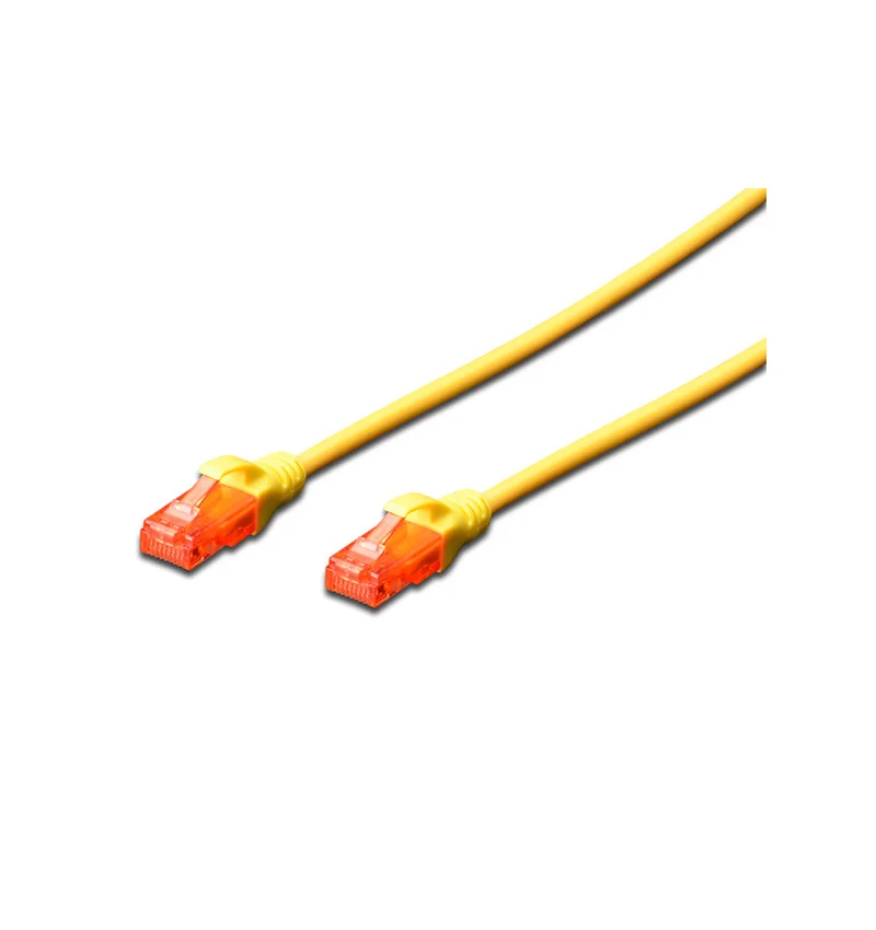 DIGITUS CAT6 U/UTP 1M CABO DE REDE AMARELO U/UTP .