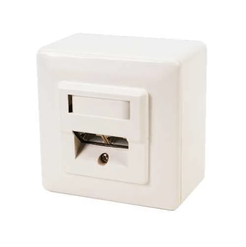 Logilink Cat 6 Auf Und Unterputzdose Vollgeschirmt Ral 9003