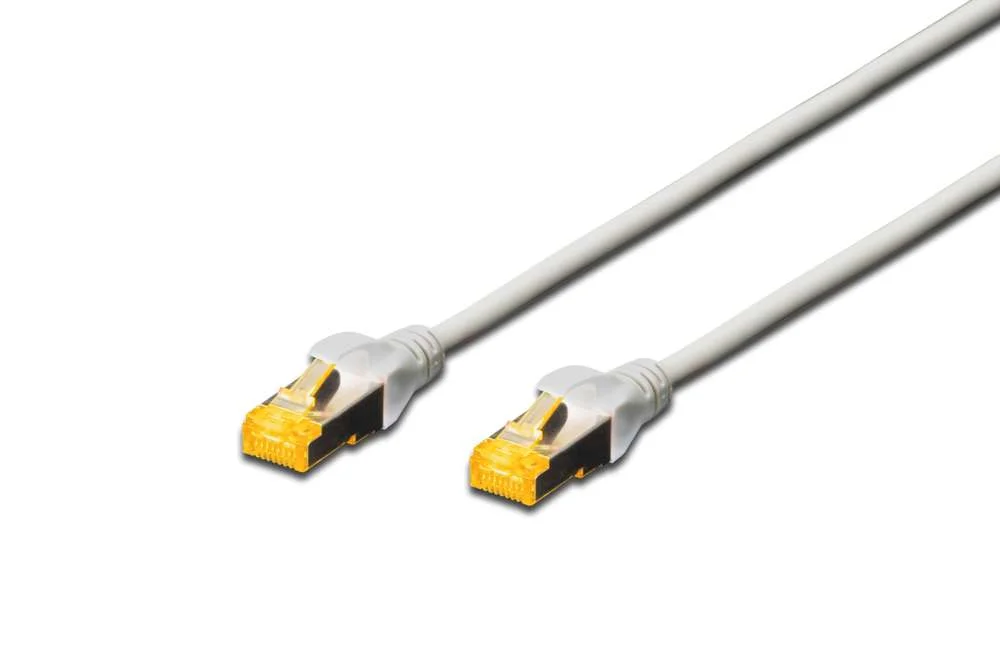 DIGITUS 10M CAT6A S/FTP CABO DE REDE CINZENTO S/F.
