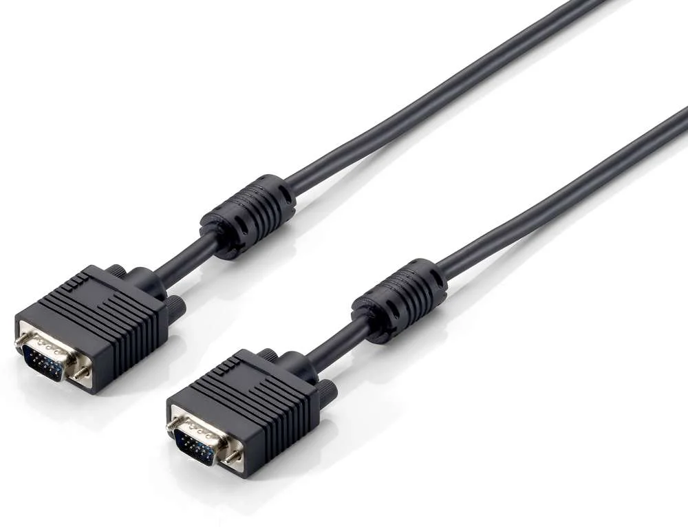 Equip Vga Kabel Hd15 St/St  8.00m 1280x 960/60hz Schwarz Polybeutel