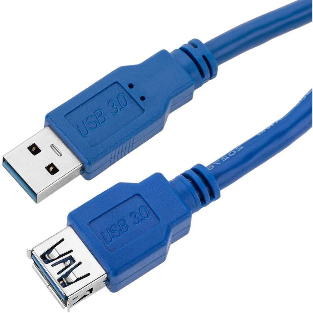 Techly Usb3.0 Verl&auml;ngerungskabel Stecker/Buchse Typa 0,5m Bl