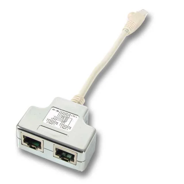 Efb T-Adapter Cat.6 2 X 10/100baset F&uuml;r Cablesharing