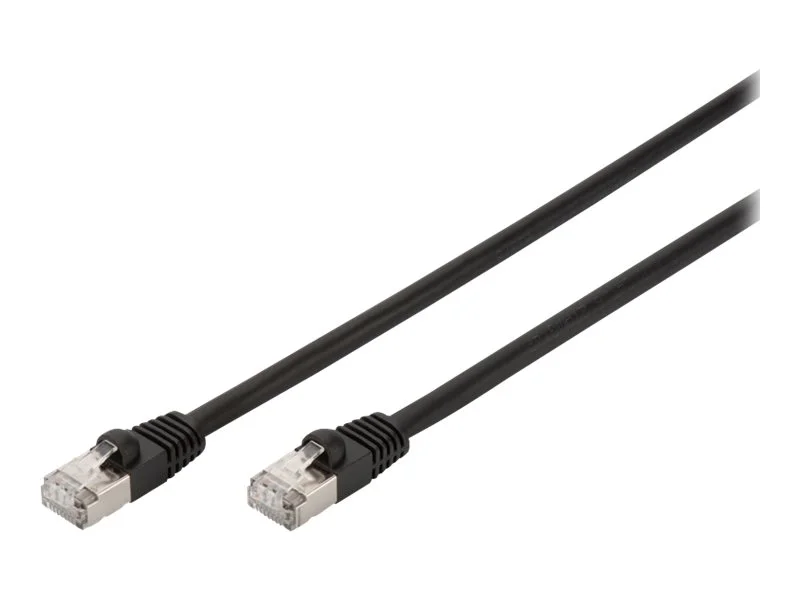 DIGITUS 1M CAT.6 S/FTP CABO DE REDE PRETO CAT6 S/.