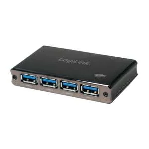 Logilink Usb 3.0 Hub 4-Port, Aluminium Mit Überstromschutz
