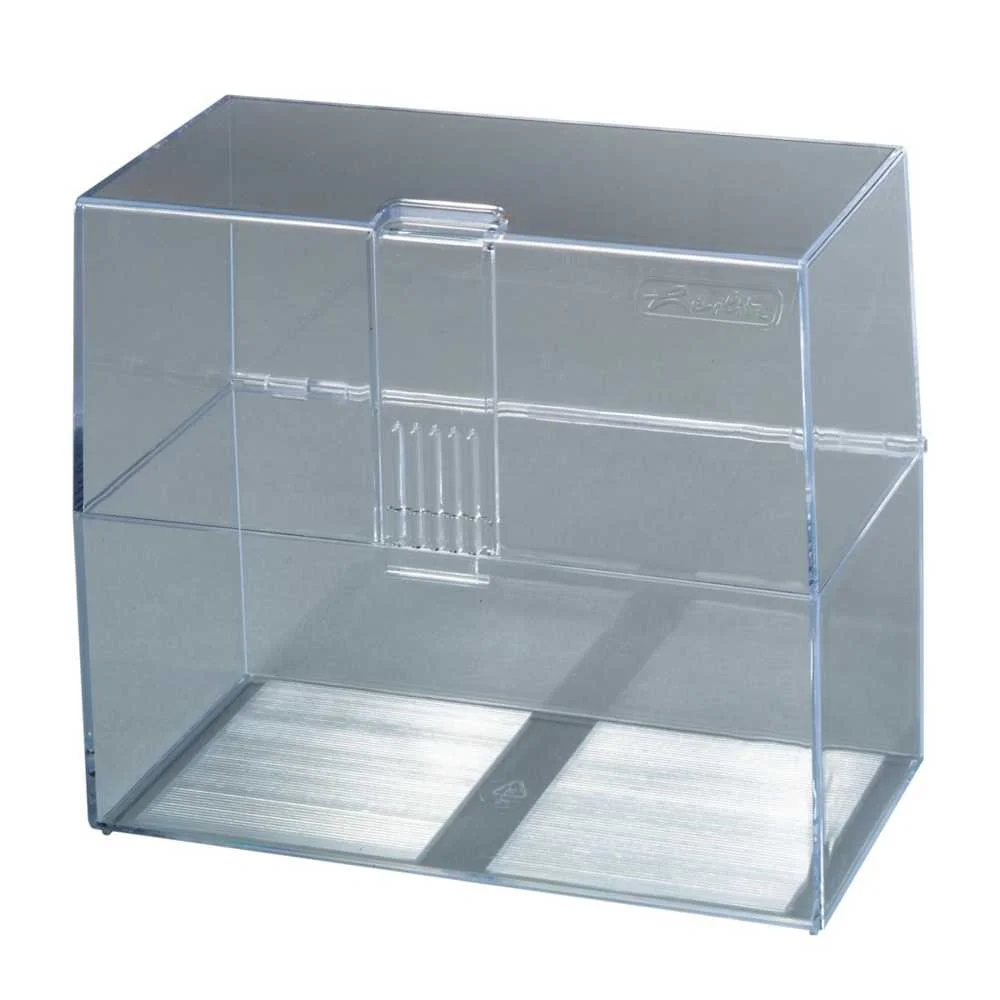 Herlitz Karteikasten A6 Leer Transparent   Für 300 Karten