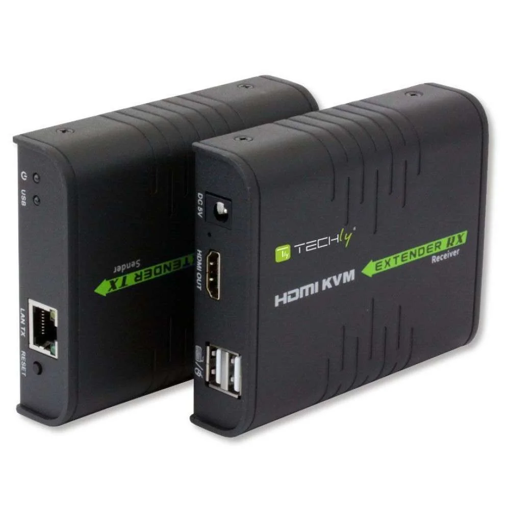 Techly Hdmi Kvm Extender Über Netzwerkkabel, 120m