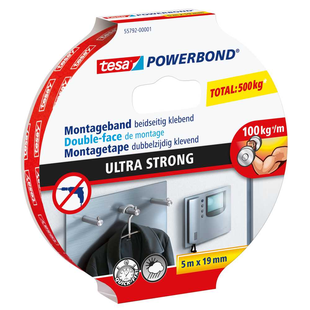 TESA POWERBOND ULTRA STRONG 5 M FITAS DE MONTAGEM