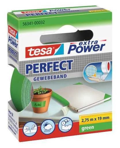 TESA EXTRA POWER 19MMX2.75M 2,75 M VERDE 1 UNIDAD.