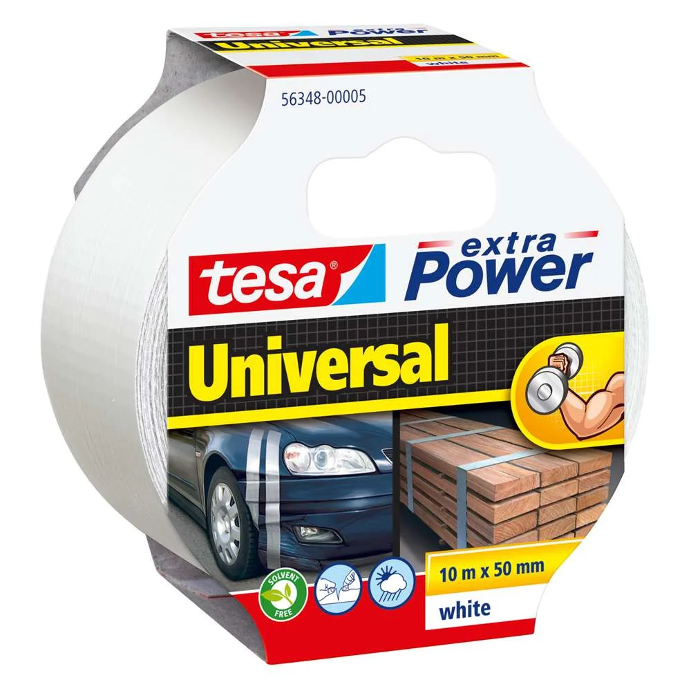 Tesa Extra Power Universal 10m 50mm Weiß